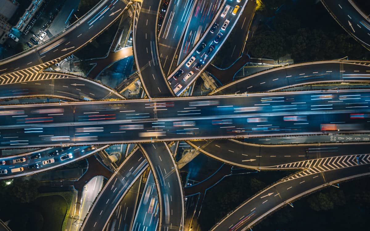 PostgreSQL performance issues are represented by a traffic jam