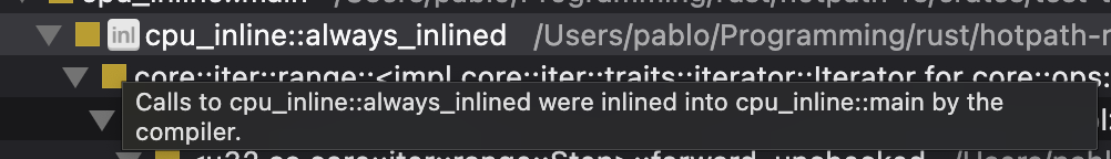 samply UI reporting an inlined function